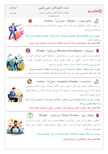 نمونه نتیجه تست کار تیمی بلبین