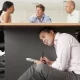 Introverts in a business meeting
