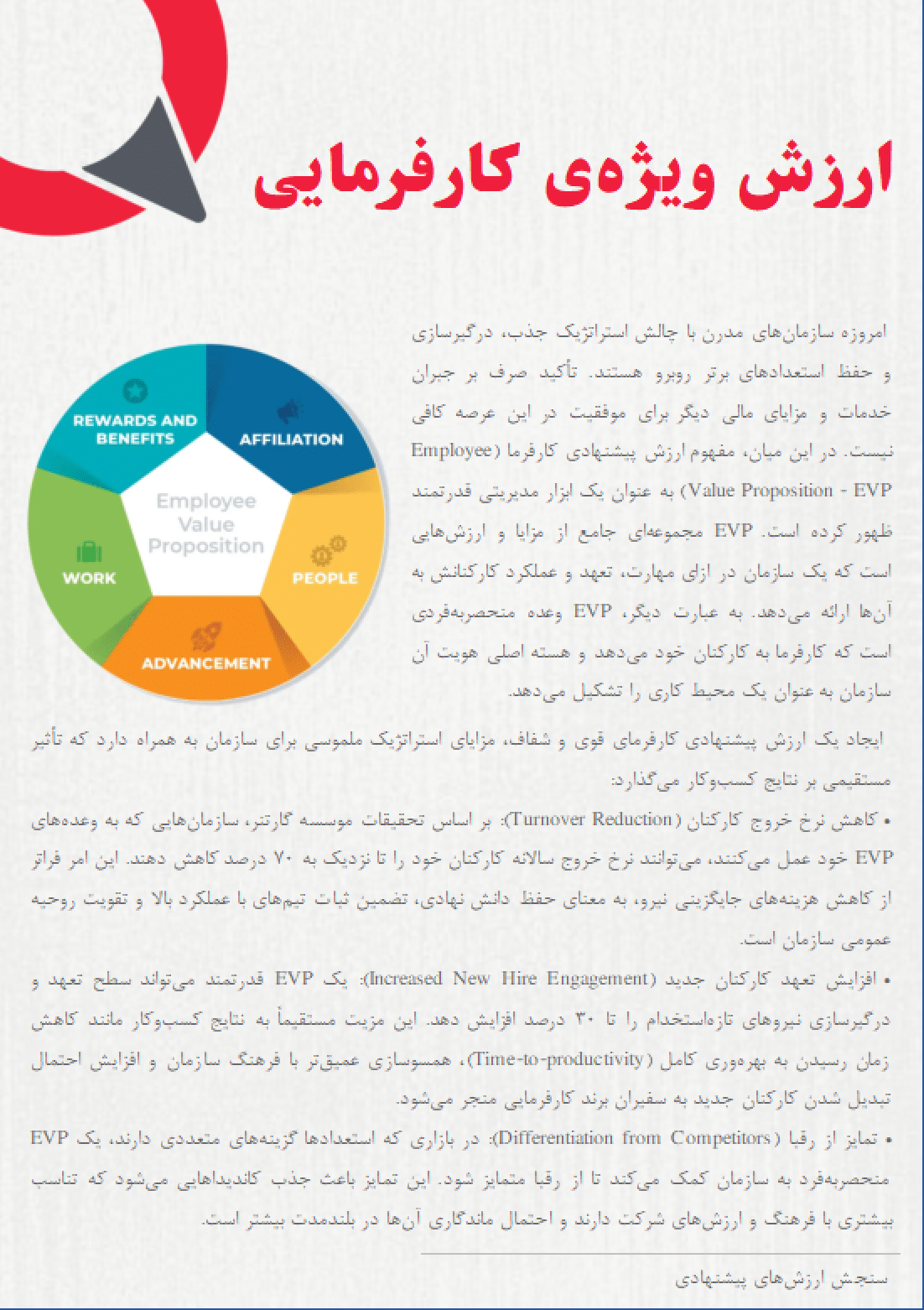 سنجش ارزشهای پیشنهادی برند کارفرمایی
